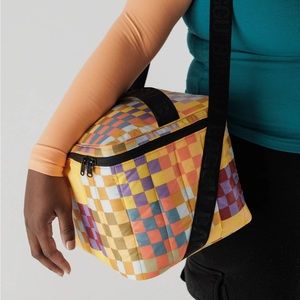 Baggu puffy cooler bag with long shoulder strap